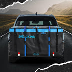 Mockins 25 Cu Ft Large Trailer Hitch Cargo Carrier Bag | 60"x24"x31" Waterproof Cargo Bag for Hitch Carrier & Truck Bed | Weatherproof Vinyl Vehicle Soft-Shell Carriers Set w/Straps, Lock & Carry Case