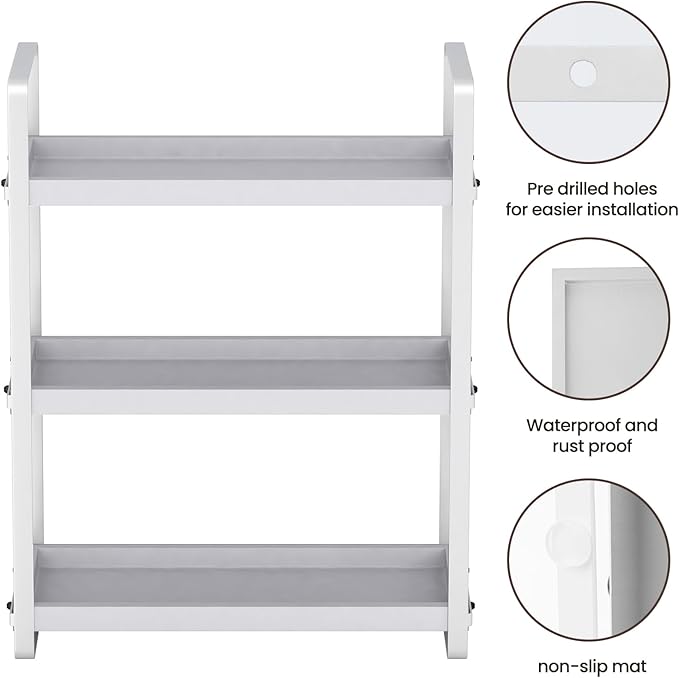 HNRLOY Bathroom Counter Organizer,Bathroom Countertop Organizer,Counter Shelf,Countertop Storage,Organization and Storage,Mak
