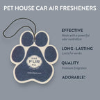 One Fur All Pet House Car Air Freshener - Moonlight Pack of 4 - Non-toxic Car Air Freshener - Pet-Friendly Air Freshener For 