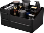Cologne Organizer for Men with 3 Drawers - Mens Vanity Organizer, Perfume Stand & Cologne Shelf - Bathroom Countertop Storage
