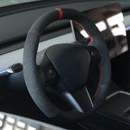 MEWANT Hand Stitched Steering Wheel Cover for Tesla Model 3 2017-2023 / Model Y 2020-2023 for Tesla Model 3/Y Accessories