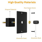 12 Volt PWM LED Dimmer Switch 15A 180W, Push On/Off, Rotary Knob Dimming,12V/24V Light Dimmer for RV Boat Truck Camper Van Trailer Light Fixture, LED Strip Lights (High Side, Black Panel)