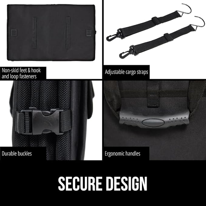 GORILLA GRIP Large Capacity Sturdy Trunk Storage Organizer, Slip and Water Resistant Collapsible Organization Container for