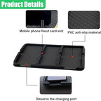 Car Dashboard Mat, Anti-Slip Auto Dash Tray, Strong Gripping Vehicle Smartphone Holder Pad, Multifunctional Center Console St