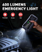 Car Jump Starter with Air Compressor 160PSI, 7000A Car Battery Jumper Starter Portable 12V Jump Box(All Gas/12L Diesel),