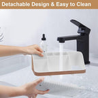 GFWARE Bathroom Countertop Organizer - Detachable 7 Slots Kids Electric Toothbrush and Toothpaste Holde Drainage for Bathroom