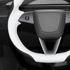 MEWANT DIY Stitching Steering Wheel Cover Wrap for Tesla Model 3 Highland 2023-2025/Model Y 2025 Highland for Tesla Model 3/Model Y Accessories(3D Style)