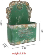 Metal Hanging Storage Baskets Wall Baskets for Mail, Files,Flowers, Books & Accessories, Wall-Mounted Organizer for Entryway,