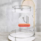 Makeup Organizer Box Bathroom Countertop Organizer Storage Rack, Makeup Organization Tray, Kitchen Counter Spice Rack 2 Tier 