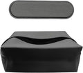 Car Tissue Holder, Leather Auto Headrest Hanging Napkin Box with Magnet-Attracting Adhesive Strip, Universal Vehicle Interior Paper Storage Organizer for Sun Visor, Center Console (Gray)