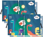 Car Sun Shade for Baby - EOHMAK Car Side Window Sun Shade Cover Upgrade Double Opening Car Interior Curtain Sun Blocker Blind (Dinosaur Family, 2 Pack)