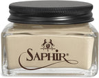 Saphir Medaille d'Or Pommadier Cream 75ml – Natural Cream Leather Shoe Polish, Leather Conditioner for Boots, Handbags