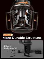 LISEN Upgraded Version Cup Holder Phone Holder 360° Adjustable Long Neck Car Phone Mount Golf Cart Phone Holder, Truck Jeep Accessories for iPhone 17 Air Pro Samsung Google and All 4-7'' Phone