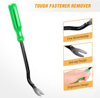 GOOACC 11 PCS Trim Removal Tool Kit, Metal Pry Tool Auto Fastener Remover Pry Bar Set Car Door Panel Removal Tool Dashboard R