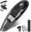 Handheld Vacuum Cordless, Rechargeable Car Vacuum Cleaner with Multiple Attachments, Portable Hand Held Vacuum Suction Power,