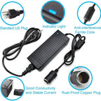 AC to DC Converter, 100V ~ 240V to 12V 10A 120W, Car Cigarette Lighter Socket AC/DC Power Supply Adapter Transformer for Tire