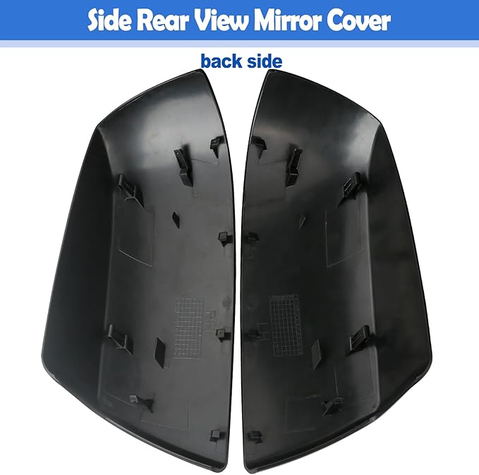 Osompar Glossy Black Outer Rear View Mirror Cover Cap Front Driver Passeger Side for Toyota Tundra 2007-2021 Toyota Sequoia