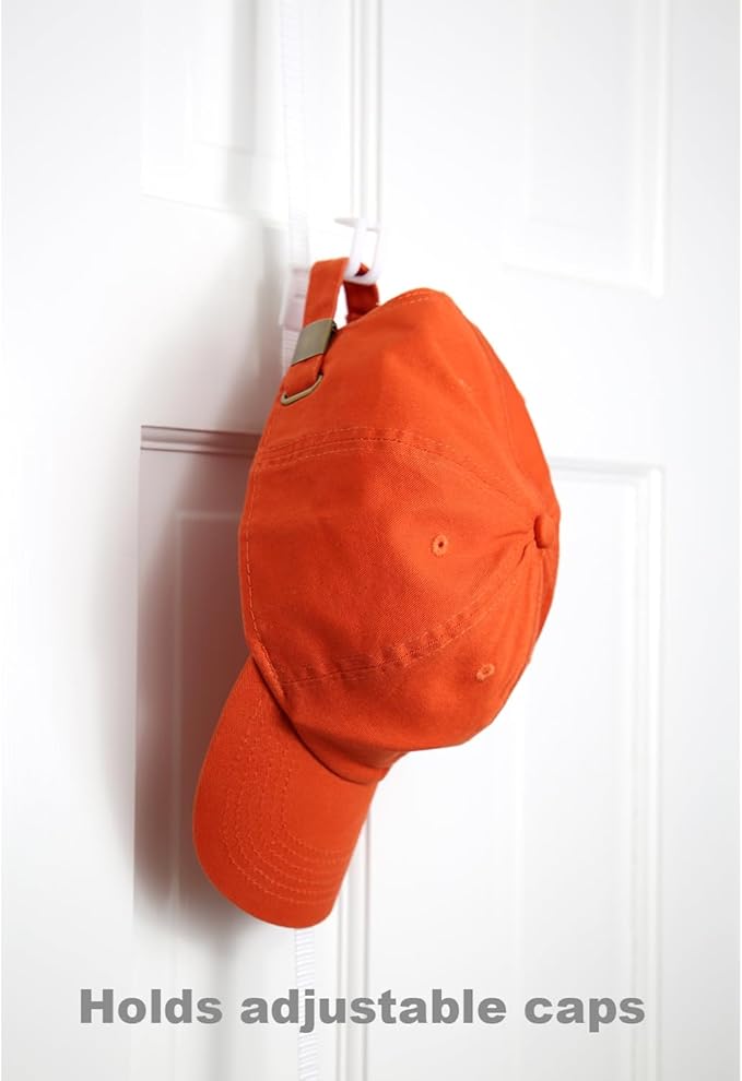 Perfect Curve Hat Organizer Cap Rack FAV | Hat Racks | Hold up to 20 caps | Over Door Organizer for Baseball Hat | Fitted & A
