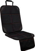 SMART ELF Car Seat Protector, Large Auto Protector for Child Seats with Thickest Padding and Non-Slip Backing Mesh Pockets fo