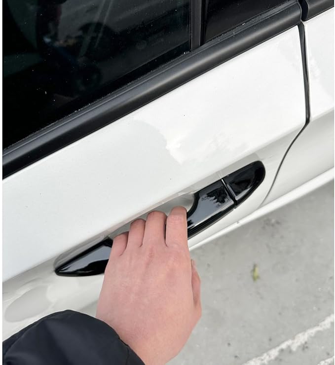 YINGTUU for Honda Accord 10th Gen 2018 2019 2020 2021 2022 Accessories Stickers Door Handle Cover Decals Bright Black