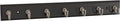 Franklin Brass Key Tidy (1-Pack) Matte Black Key Holder 14' Wall Mount Small Item Rack 7 Hooks for Wall, Hallway, Entry Keych