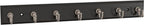 Franklin Brass Key Tidy (1-Pack) Matte Black Key Holder 14' Wall Mount Small Item Rack 7 Hooks for Wall, Hallway, Entry Keych