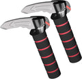 3 in 1 Car Door Assist Handle for Elderly & Handicapped with Window Breaker & Seatbelt Cutter (Red-2 Packs)