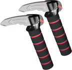 3 in 1 Car Door Assist Handle for Elderly & Handicapped with Window Breaker & Seatbelt Cutter (Red-2 Packs)