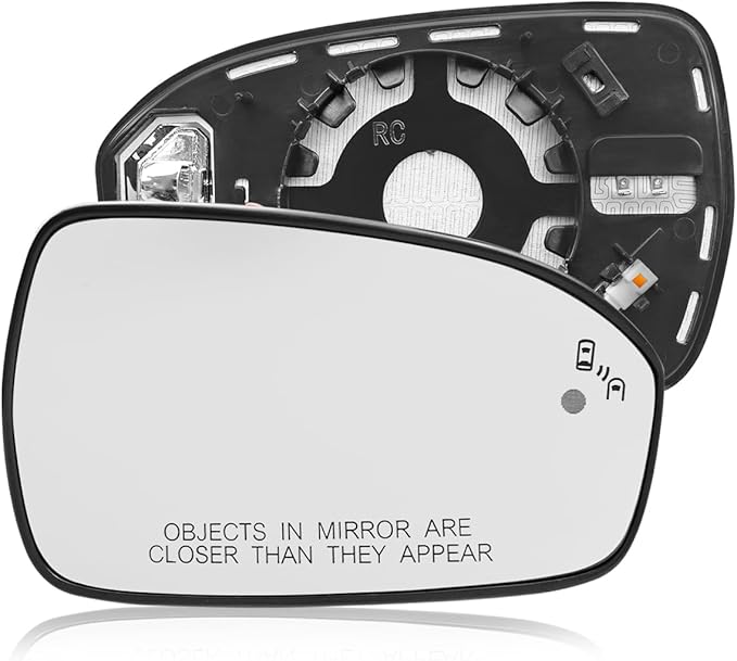 Right Passenger Side Mirror Glass Fit for Ford Fusion 2013-2021, View Convex Mirror Heated with Blind Spot Detection BLIS Replace DS7Z17K707C DS7Z-17K707-C