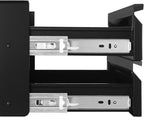 VEVOR Under Desk 2 Layer Slide Out Drawer, 16 inch Under Desk Pull-out Drawer for Home Office Sit Stand Workstation, Black