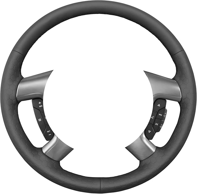 MEWANT Steering Wheel Cover Compatible with Chevy Silverado 1500/Chevy Silverado 2500 3500/ Tahoe/Suburban 1500/ Avalanche 1500/Traverse/Express