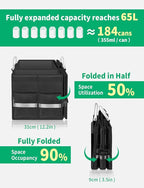 Oasser Trunk Organizer Cargo Organizer Trunk Storage Waterproof Collapsible Durable Multi Compartments with Foldable Hard Cover
