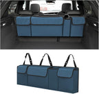 BELOMI Car Trunk Organizer, Auto Waterproof Sturdy Backseat Hanging Large Storage Collapsible Cargo Bag with Anti-Slip