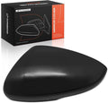 A-Premium Driver Side Rearview Mirror Cover Cap - Compatible with Honda Accord 2018-2024 - Smooth Black, with Turn Signal Hole