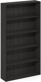Furinno Basic Book Shelf, 5-Tier Bookshelf, Storage Organizer Bookcase with Open Shelf, 7 x 24 x 44, for Living Room, Bedroom