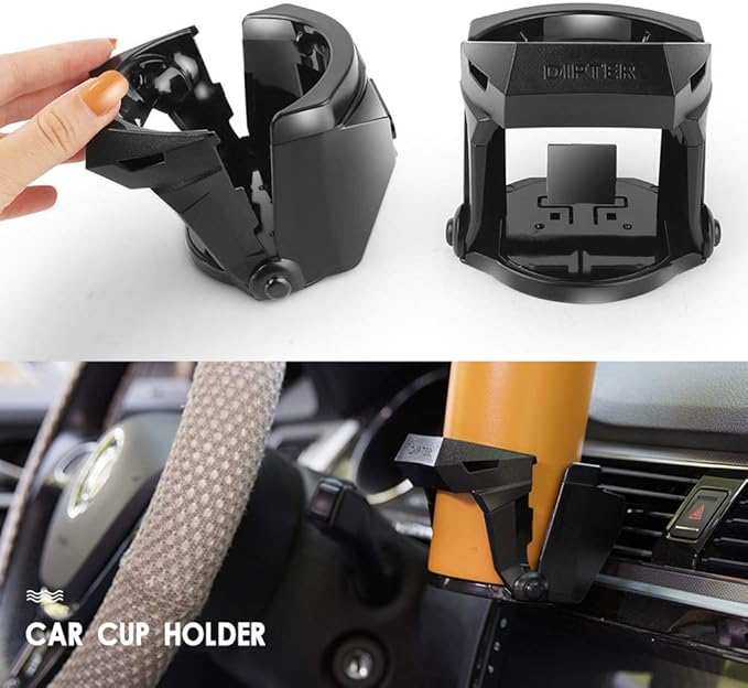 LITTLEMOLE Car Cup Holder, Car Air Vent Cup Bottle Mount, Adjustable A/C Vent Drink Holder Stand for Coffee,Water,Juice,Tea