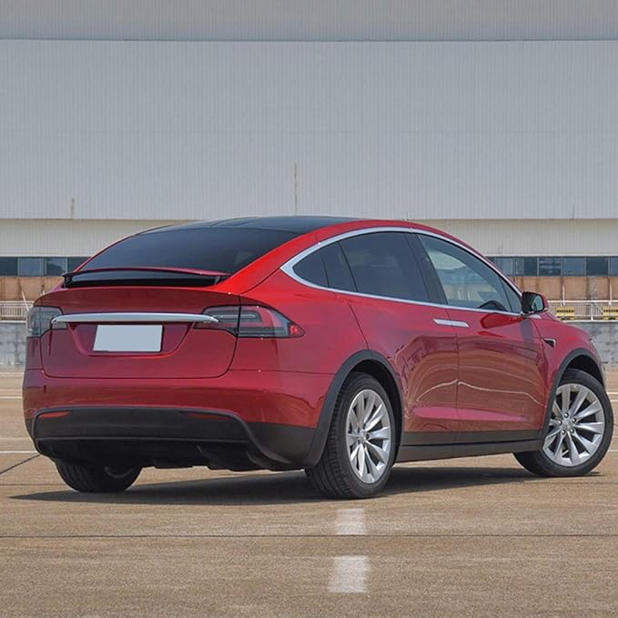 Side Mirror Cover for Tesla Car Exterior Accessories ABS Plastic Outside Cap (Pack of 2)(Model X 2017-2020 Imitation Carbon Fiber)