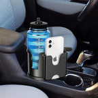 Cup Holder Expander, Adjustable Car Cup Holder for Car with Phone Holder, Automotive Cupholders for for Yeti, Hydro Flasks Bottle with Expandable Base, Cars Cupholder Insert