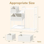 BBLIKE Kids Storage Organizer with 4 Removable Bins, Kids Storage Toy Shelf Organizer for Stuffed Animal Holder for Bedroom P
