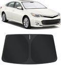 TINGLU Sun Shade for Toyota Avalon 2013-2018 Accessories Windshield Sun Shade Window Shade UV Rays Protection Sun Visor Cover with Steering Wheel Sunshade Storage Bag