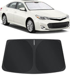 TINGLU Sun Shade for Toyota Avalon 2013-2018 Accessories Windshield Sun Shade Window Shade UV Rays Protection Sun Visor Cover with Steering Wheel Sunshade Storage Bag