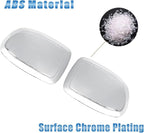 AUCERAMIC Chrome Mirror Cover Caps Fit 1999-2007 for Chevy Silverado Suburban Tahoe Avalanche 1999-2006 for GMC Sierra Yukon 2002-2006 for Cadillac Escalade (Stick-on Overlay)