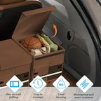 Car Trunk Organizer, Collapsible Multi Compartment Waterproof Sturdy Vehicle Trunk Container Box, Sturdy Automotive Interior S