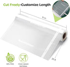 Bonsenkitchen Vacuum Food Sealer Rolls Bags, 2 Packs 8 in x 20 ft, BPA Free, Durable Commercial Customized Size Bags for Stor