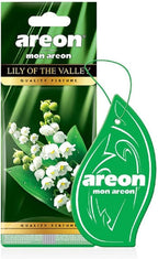 AREON MA33 Hanging Best Car Air Freshener Lily of the Valley Scent, Paper Hanging Ornaments, Long Lasting Scent for Car or Ho