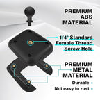 BestEvMod Seat Back Second Row Anchor 1/4 Screw Mount Phone Holder Tablet Compatible with 2022-2025 2026 Rivian R1T&R1S Backseat fits All Phones&Android 360° Adjustable (17mm Ball Joint Only)
