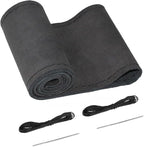 BELINOUS Suede Leather Steering Wheel Cover, DIY Stitch-On Steering Wheel Wrap with Needle & Thread, Non-Slip & Sweat-Absorbi