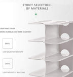 6-Tier Narrow Shoe Rack for Small Entryways, Space-Saving Adjustable Stackable Shelves, Free Standing Shoe Organizer for Clos