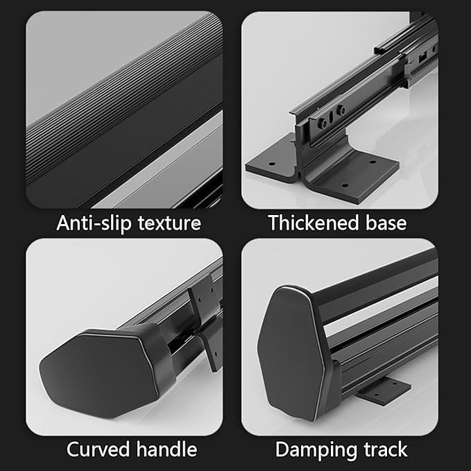 Pull Out Valet Rod for Pants Hangers, Top Mounted Adjustable Sliding Closet Rail, Made of Aluminum Alloy, Smooth Pull-Out, He