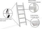 FUIN 5ft Wood Blanket Ladder Living Room Decorative Wall Leaning Farmhouse Quilt Display Holder Storage Wooden Towel Rack for